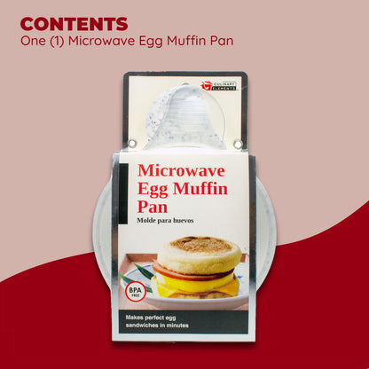 Good Living Microwave Egg Muffin Breakfast Sandwich Pan for Eggs in a Minute or Less, 1-pack