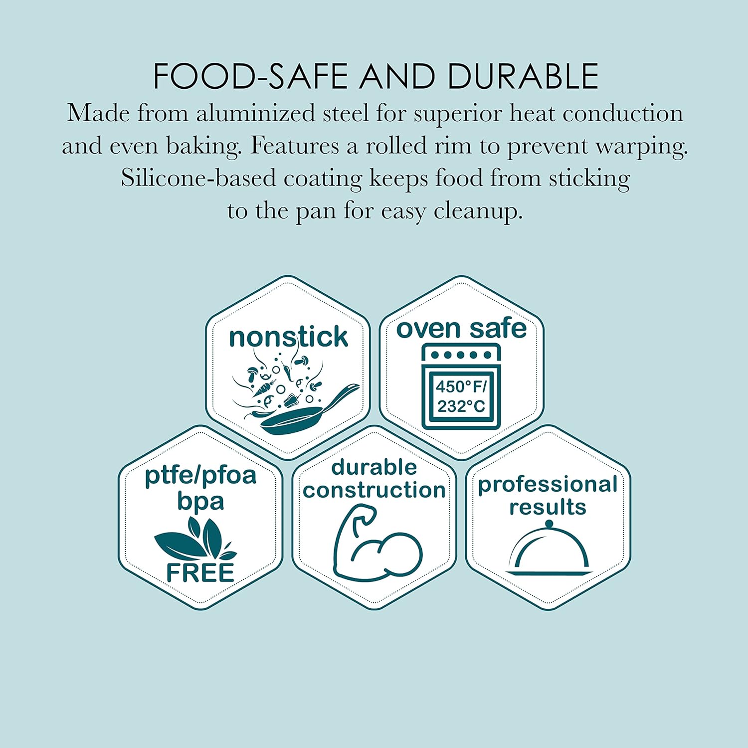 Chicago Metallic 2-Piece Healthy Meatloaf Pan with Draining Insert Professional Grade Non-Stick Carbon Steel Baking Pan with Lift and Serve Feature, 12.2 inch, Grey