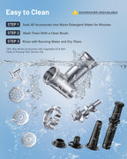 Electric Meat Grinder, Sausage Stuffer Maker Food Grinder with Blade & 3 Plates, Sausage Stuffer Tubes & Kubbe Kit, Heavy Duty Meat Mincer Machine for Home Kitchen Use