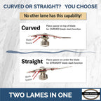 Bread Lame – Now with 6 Included blades. Change from Straight or Curved Blade Lame in seconds with the Patented Design. Built for professional and serious bakers.