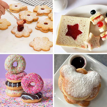 ALLTOP Round Cookie Cutter Set – 4 Different Sizes of Stainless Steel Biscuit Cutters for Baking, Donut, English Muffin, and More