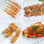 Aisoso Cooling Rack For Baking, Baking Rack with 18/8 Stainless Steel Bold Grid Wire, Multi Use Oven Rack Fit Quarter Sheet Pan, Oven and Dishwasher Safe, 8.5 x 12 Inches