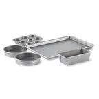 Calphalon 10-Piece Nonstick Bakeware Set Includes Baking Sheet Cookie Sheet Cake Pans Muffin Pan and More Dishwasher Safe Silver