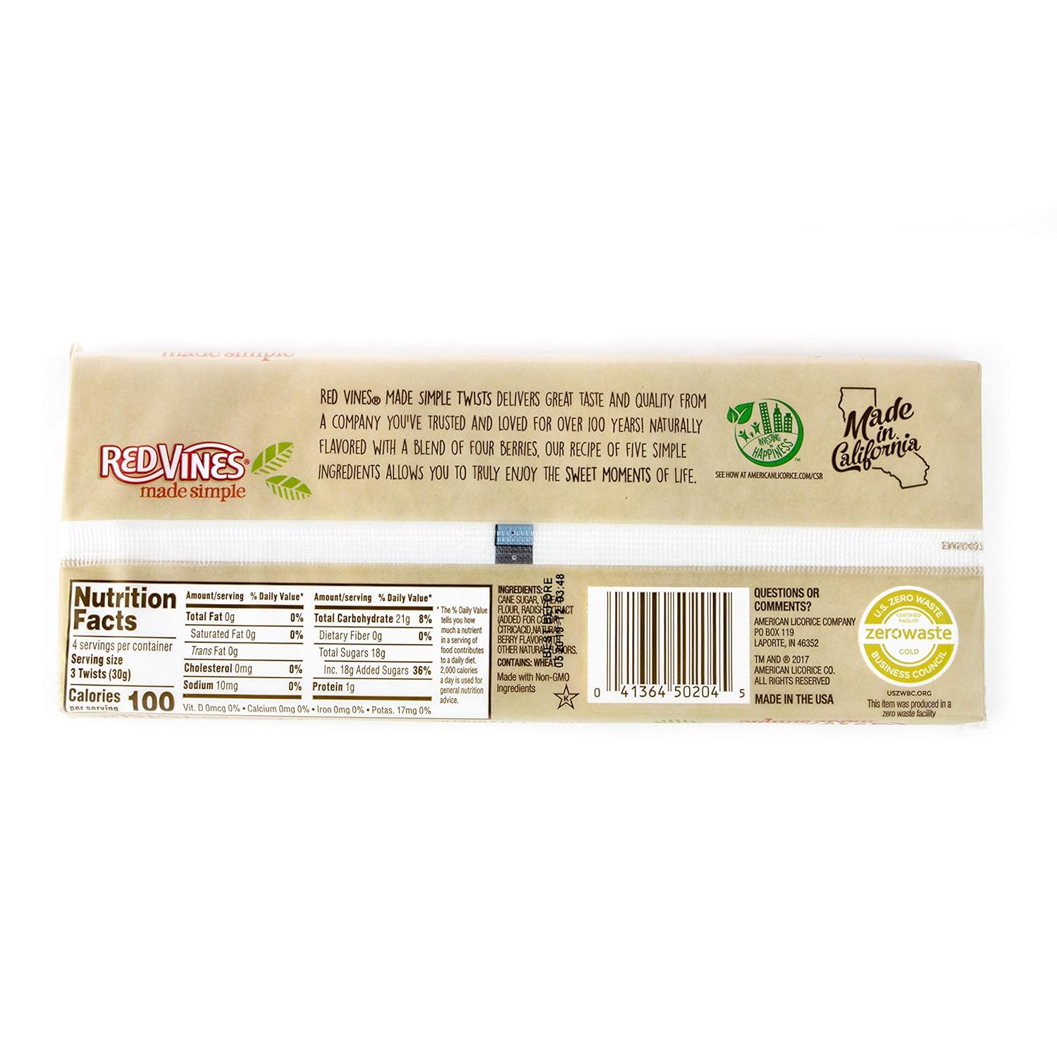 Red Vines Made Simple Licorice, Mixed Berry Flavored Twists, 4oz Tray (12 Pack), Soft & Chewy Candy, Assorted (50204)