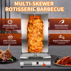 YOOKTEN 4 Palniki Shawarma Maszyna Komercyjna Duża Maszyna Do Grillowania Shawarma Grill Rotisserie Kebab Pionowy Rotisserie Propan Turecki Kurczak Doner Kebab Brojler Do Kuchni Restauracji