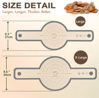 Silicone Bread Sling for Dutch Oven, 2 Pcs Non-Stick & no objectional odor Bread Baking Mat Set, antislip Reusable Bread Sling with Long Handle to Transfer Sourdough, large, Gray