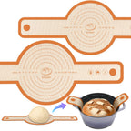 Silicone Bread Sling for Dutch Oven, 2 Pcs Non-Stick & no objectional odor Bread Baking Mat Set, antislip Reusable Bread Sling with Long Handle to Transfer Sourdough, large, Gray