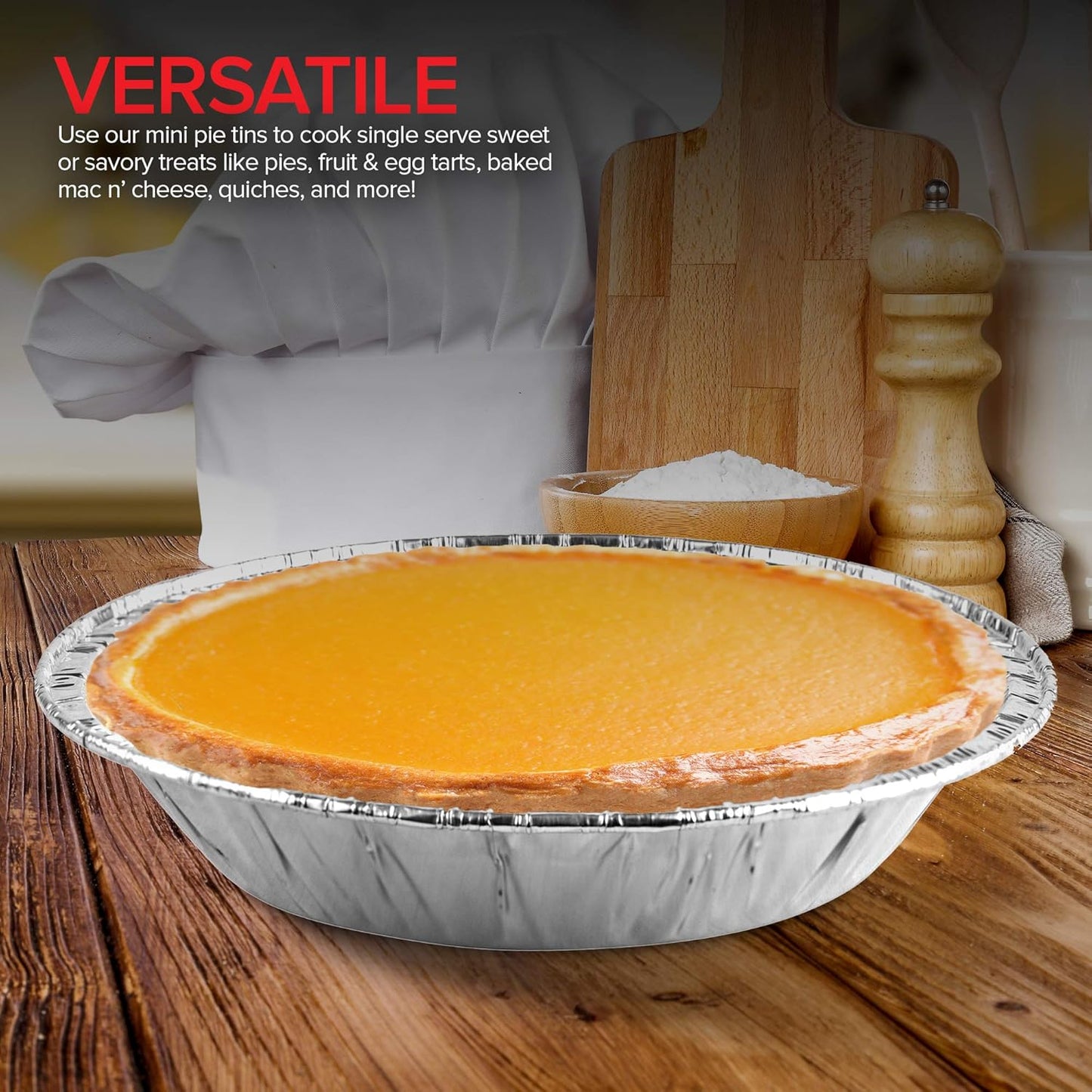 Stock Your Home 6 Inch Aluminum Foil Pie Pans (50 Count) – Disposable & Recyclable Mini Tins for Bakeries, Cafes, Restaurants – Durable Pans for Baking, Fruit Tarts, and Quiche