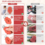 Magnetic Bread Lame Dough Scoring Tool, Professional Sourdough Scoring Tool for Sourdough Bread Baking, Bread Making Knife, Extractable Bread Scoring Tool with 5 Razor Blades&Scoring Patterns Booklet