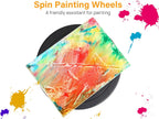 Kootek 11 Inch Rotate Turntable Sculpting Wheel Revolving Cake Turntable Black Painting Turn Table Lightweight Stand for Paint Spraying Spinner, Cake Decorating, Displaying Item