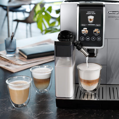 De'Longhi Dinamica Plus Espresso & Coffee Machine, Automatic Milk Frother, 24+ One Touch Recipes, Enjoy Lattes, Cappuccinos, and more, ECAM38085SB