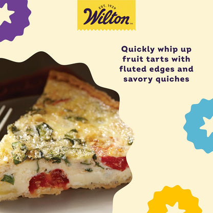 Wilton Excelle Elite Non-Stick Tart Pan and Quiche Pan with Removable Bottom, 11-Inch, Multicolor