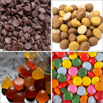 Palksky 468-Cavity Mini Round Silicone Mold/Chocolate Drops Mold/Dog Treats Pan/Semi Sphere Gummy Candy Molds for Ganache Jelly Caramels Cookies Pet Treats Baking Mold (1 Cavity - 0.02 Oz)