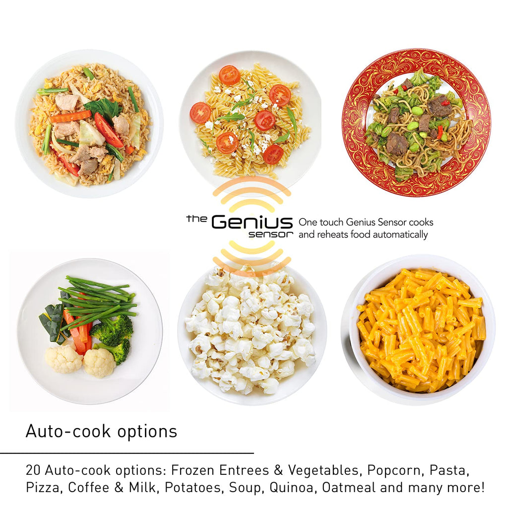 Panasonic Oven with Cyclonic Wave Inverter Technology, 1250W, 2.2 cu.ft. Countertop Microwave with Genius Sensor One-Touch Cooking – NN-SD975S (Stainless Steel/Silver), Stainless