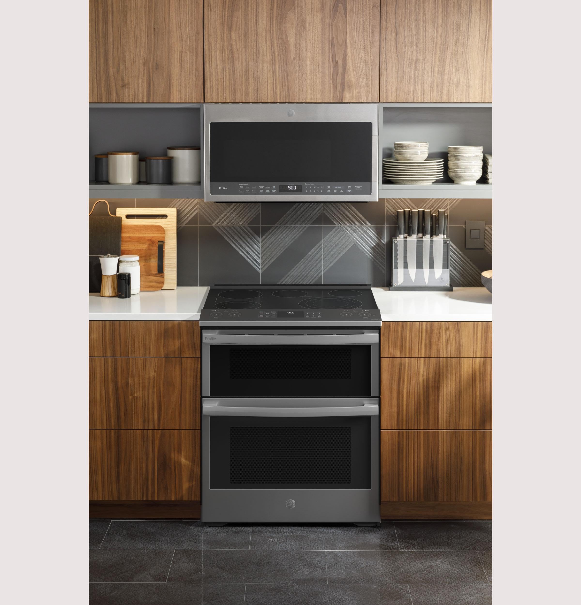 GE Profile PS960YPFS 30" Slide in Electric Double Oven Convection Range with 6.6 cu. ft. Total Capacity