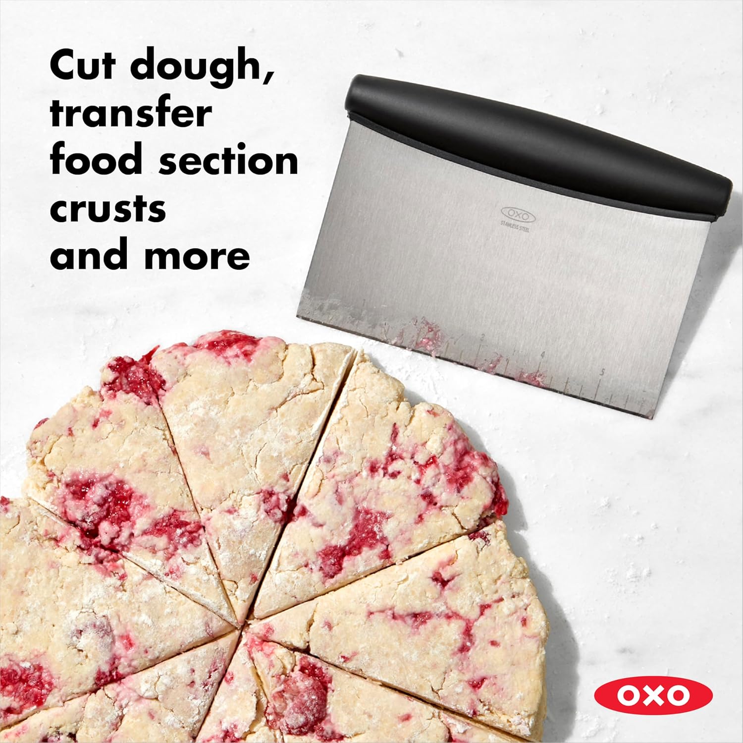 OXO Good Grips Stainless Steel Bench Scraper & Chopper