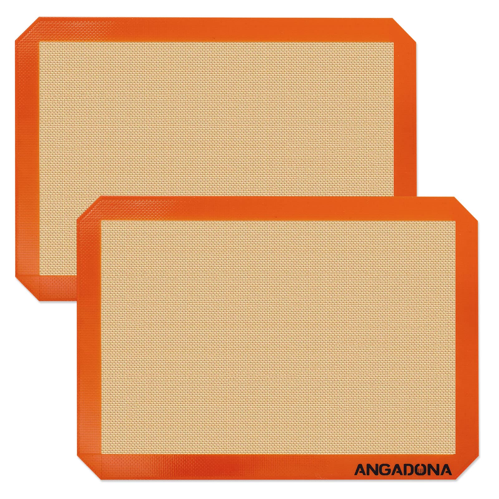 Silicone Baking Mat Sheets Set, Easy Clean &Non-Stick Food Grade Reusable Baking Mat, 2 Half Sheet Cookie Baking Mats Silicone for Oven, Make Macarons, Cookies and Pastry Mat