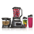 Ninja BN801 Professional Plus Kitchen System, 1400 WP, 5 Functions for Smoothies, Chopping, Dough & More with Auto IQ, 72-oz.* Blender Pitcher, 64-oz. Processor Bowl, (2) 24-oz. To-Go Cups, Grey
