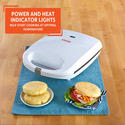 IMUSA USA 4 Slot Electric Arepa Maker with Nonstick Surface (1,200-Watts)