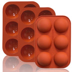 Small 15-Cavity Semi Sphere Silicone Molds Non-Stick,2 Packs Half Sphere Silicone Baking Molds for Making Jelly, Chocolates and Cake