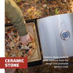 Piec do pizzy Camp Chef 1-Burner 14" x 16" - Italia Artisan Piec do pizzy Akcesorium z drzwiczkami - Premium Outdoor Pizza Oven - Piec do pizzy do grilla na pellet Camp Chef - Gotowanie na świeżym powietrzu