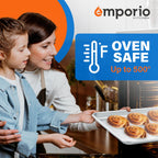 Baking Pan Set - 9" x 13" Aluminum Baking Pan with Stainless Steel Cooling Rack Set, PFOA, PFOS, PTFE Free, Recipe Booklet Included, Oven Safe Tray, Resist Heat Up To 500° F, Set of 2