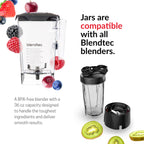 Blendtec Professional 800 - Блендер з ємністю WildSide+ (90 унцій) для смузі та заморожених напоїв - Найтихіша потужність професійного класу - 11-швидкісний сенсорний перемикач - Легко чиститься - Чорний