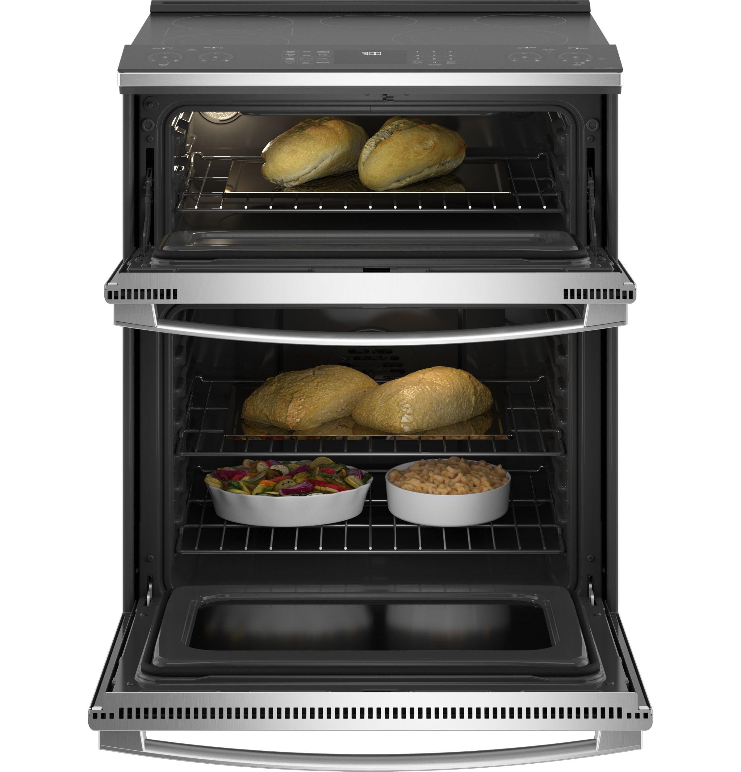GE Profile PS960YPFS 30" Slide in Electric Double Oven Convection Range with 6.6 cu. ft. Total Capacity