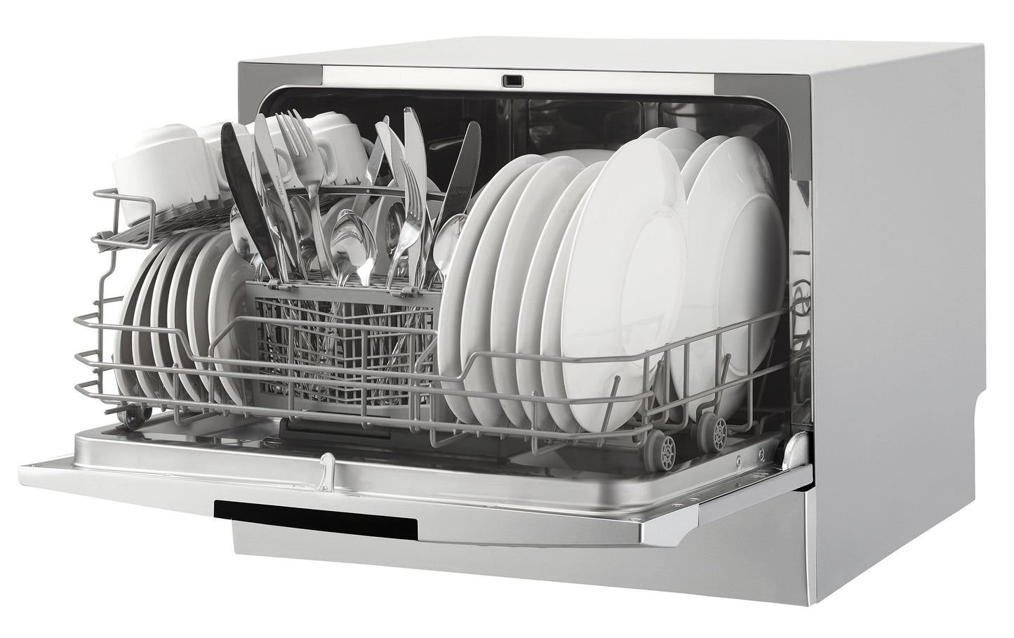 Danby DDW631SDB Countertop Dishwasher with 6 place Settings and Silverware Basket, LED Display, Energy Star