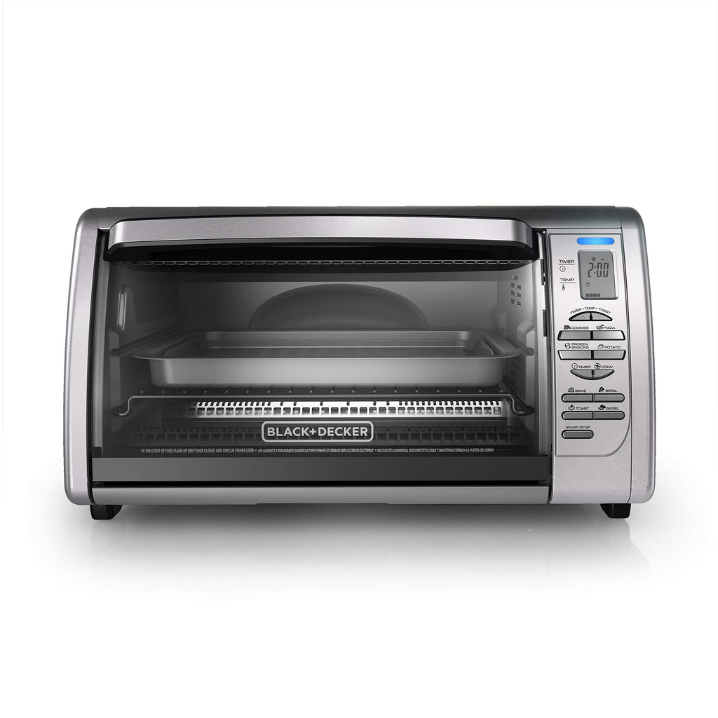 Piekarnik konwekcyjny Black+Decker Countertop, 8 funkcji gotowania jednym dotknięciem, stal nierdzewna