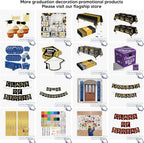 OHOME Graduation Decorations 2025-36 PCS Cupcake Toppers - 2025 Graduation Party Decorations - Mini Cake Decorations for Class of 2025,Diploma, 2025, Grad Cap Set