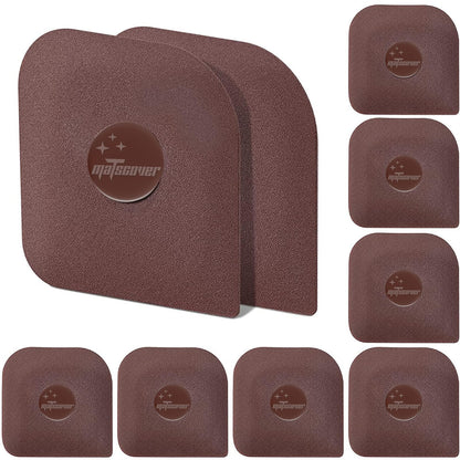 Pan Scraper, 5 Pcs Pot Scraper Plastic, Pot Scraper Non Scratch for Cast Iron, Pot and Pan Cleaning, Sturdy Scraper Kitchen Tool