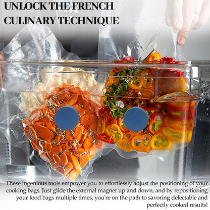 (8-Pack) Sous Vide Magnetical Weights Works on All Sous Vide Machines, Silicone-Coated Sous Vide Magnets