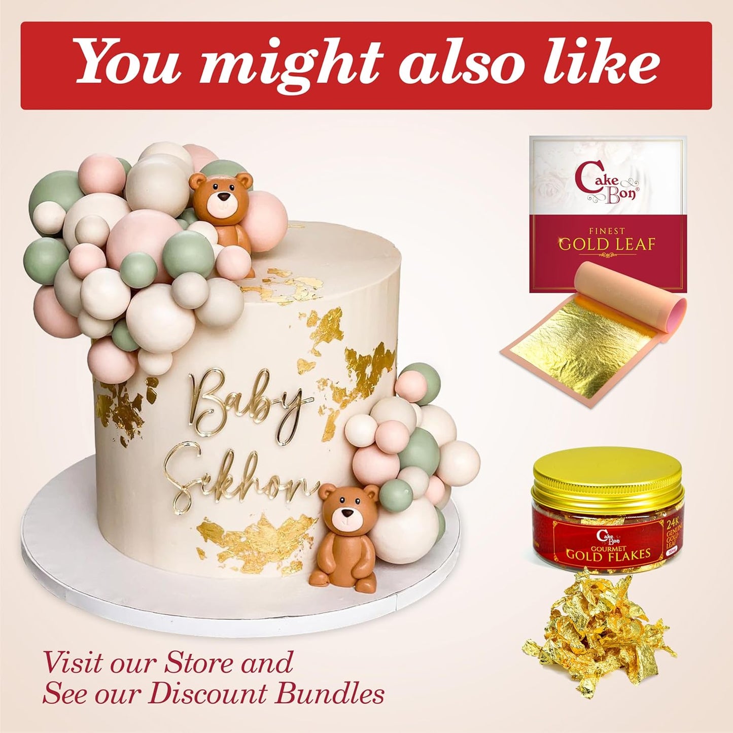 Cakebon Cake Boxes with Boards - 10 Inch Round Cake Drum White (1-pack) - Box With Window for Birthdays, Weddings and Parties