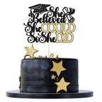 1Pc Congrats Grad 2025 Cake Topper Red Glitter Diploma Graduation Cap Cake Pick Congrats Class of 2025 Cake Decorations for 2025 Graduation Theme High School Boys Girls Graduate Party Supplies