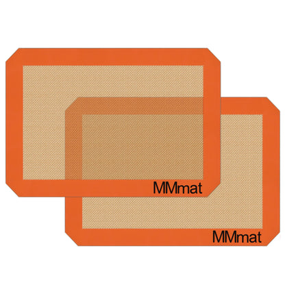 Silicone Baking Mat - Best German Silicone - Non Slip Silicone Baking Sheet, Non Stick Reusable Silicone Mats for Baking, Oven Liner, Counter Mat - Half Sheet Baking Mat, Set of 2