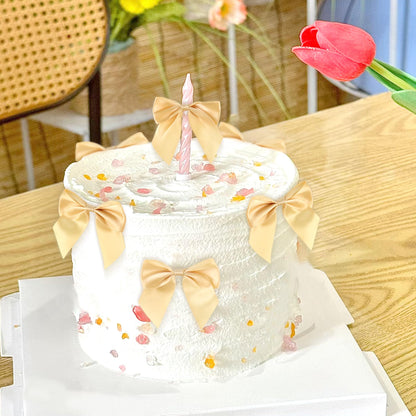 20 Pack Bow Cupcake Toppers Birthday Bowknot Ribbons Coquette Pink Bow High Footed Cup Balloon Wall Party Decorations Bridal Cake Dessert Picks Baby Girl Boy Wedding Party Supplies pink1