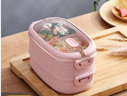 Wheat Straw Microwaveable Bento Box
