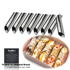 8 Pieces Cannoli Forms Dessert Pastry Cream Molds Stainless Steel DIY Baking Mold Cake Kitchen Mold Cooking Tool - Walfos® Kitchenware