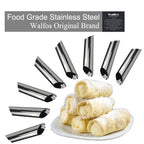 8 Pieces Cannoli Forms Dessert Pastry Cream Molds Stainless Steel DIY Baking Mold Cake Kitchen Mold Cooking Tool - Walfos® Kitchenware