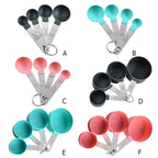8pcs Baking Tools Kitchen Measuring Spoon Set Stainless Steel Handle Measuring Cup With Scale Measuring Spoon Kitchen Gadgets - Walfos® Kitchenware