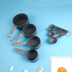 8pcs Baking Tools Kitchen Measuring Spoon Set Stainless Steel Handle Measuring Cup With Scale Measuring Spoon Kitchen Gadgets - Walfos® Kitchenware