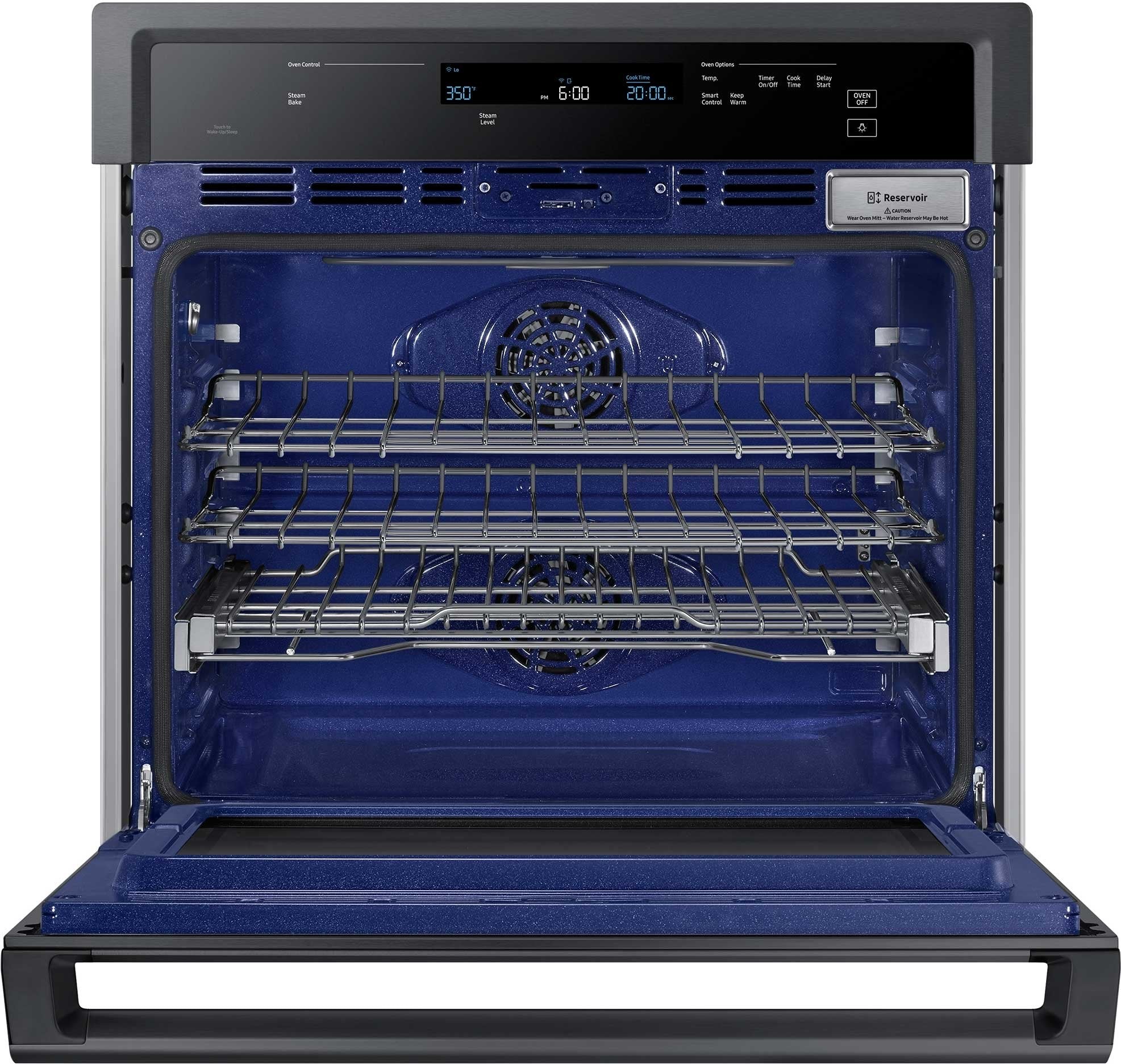 Samsung NV51K6650SG/AA 30" Smart Steam Cook, czarny piekarnik ścienny ze stali nierdzewnej