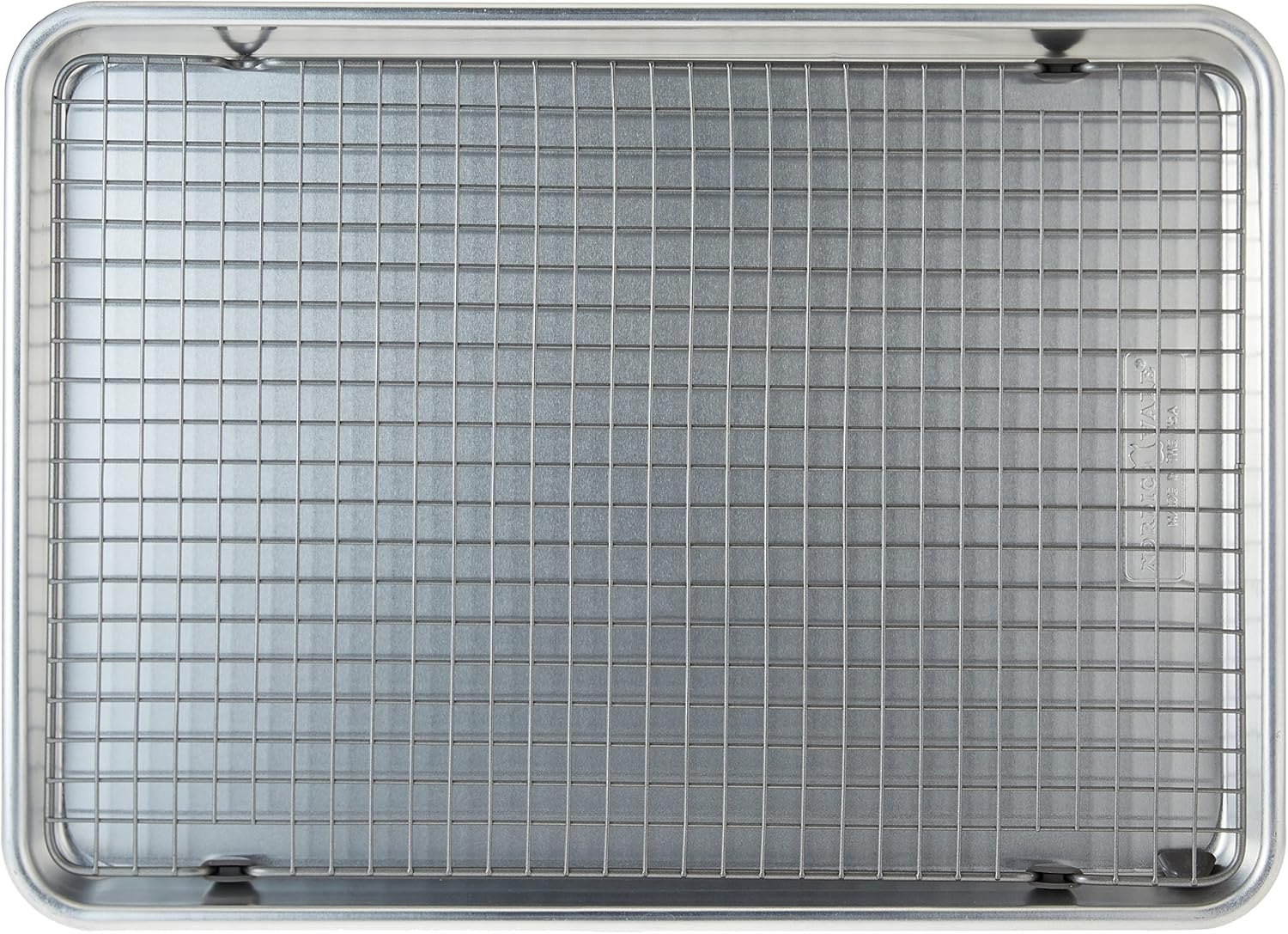 Nordic Ware - 43172AMZM Nordic Ware Half Sheet with Oven Safe Nonstick Grid, 2 Piece Set, Natural