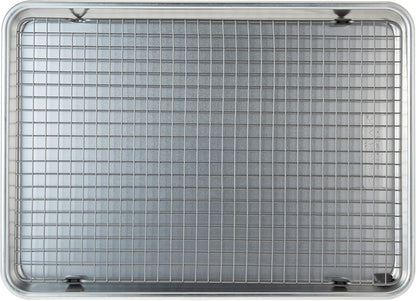 Nordic Ware - 43172AMZM Nordic Ware Half Sheet with Oven Safe Nonstick Grid, 2 Piece Set, Natural