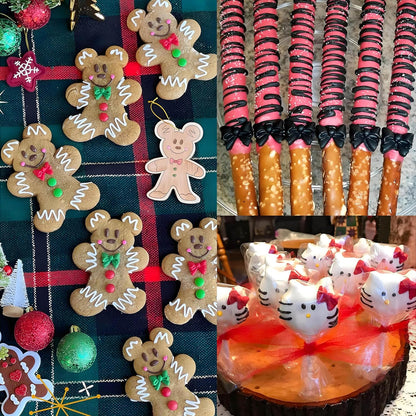 YunKo W0770 8 Mini Bows Silicone Fondant Molds Chocolate Sugar Candy Cake Pop Bow Craft Molds DIY Cake Decorating