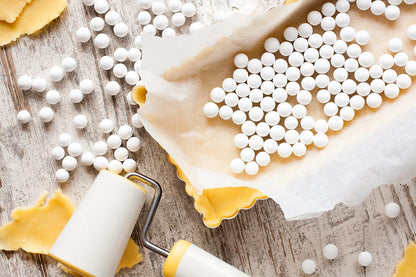 Mrs. Anderson's Baking Pie Weights | Natural Ceramic Stoneware Beads for Blind Baking | Heat-Safe, Food-Safe, Easy to Use | Prevents Shrinking, Puffing, Bubbling | Individual Weighted Balls