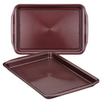 Circulon Nonstick Bakeware Set, Nonstick Cookie Sheet / Baking Sheet - 2 Piece, Gray