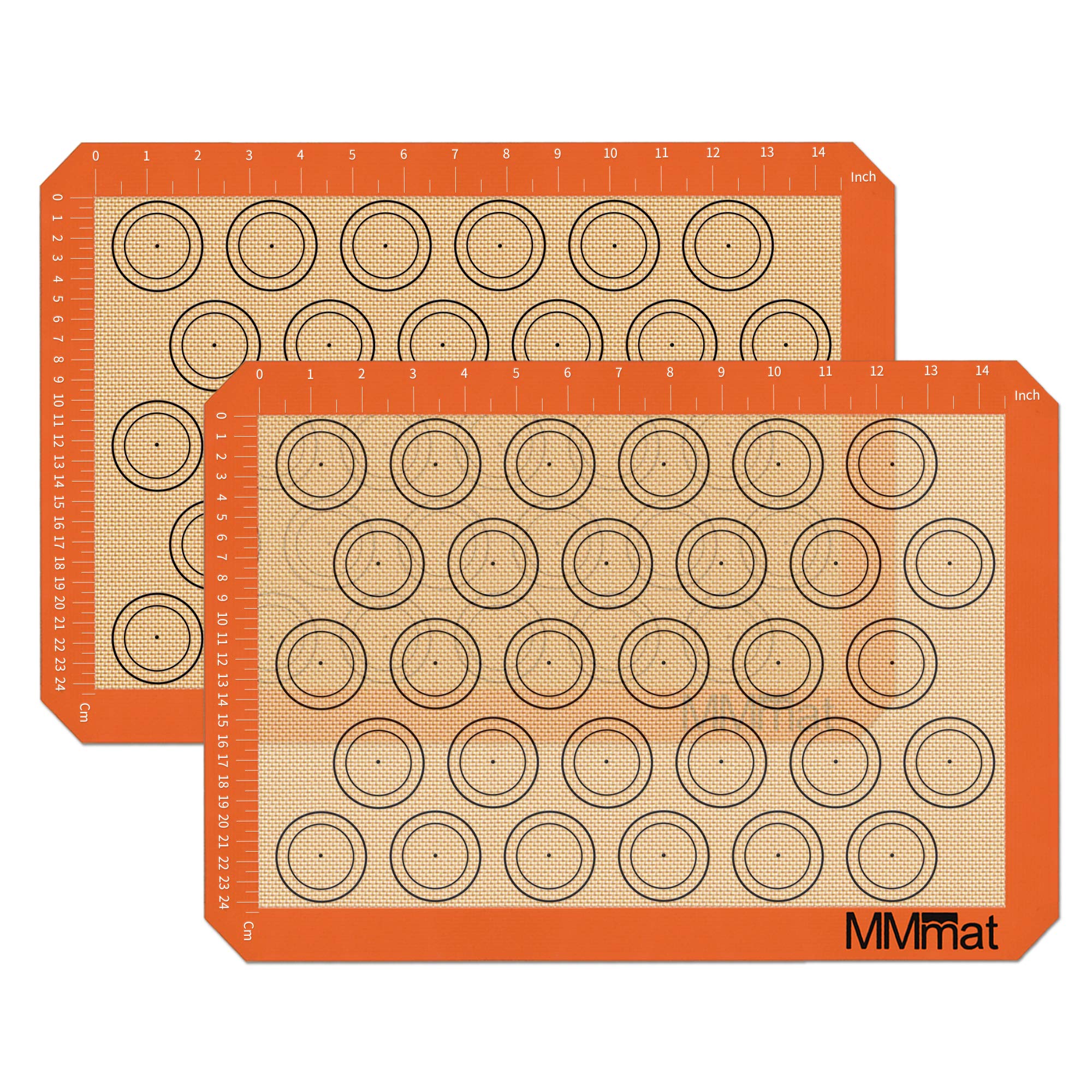 Silicone Baking Mat - Best German Silicone - Non Slip Silicone Baking Sheet, Non Stick Reusable Silicone Mats for Baking, Oven Liner, Counter Mat - Half Sheet Baking Mat, Set of 2
