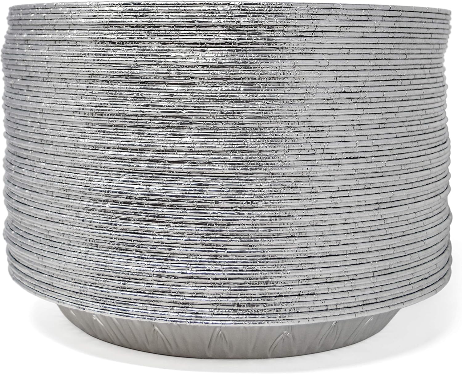 Fig & Leaf (60 Pack) Premium 9-Inch Pie Pans l Disposable Aluminum Foil l Heavy-Duty l Tin Plates for Tart Quiche Pies